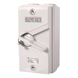 4Cabling 4C | Weatherproof Isolator Triple pole 440V 20A IP66