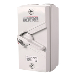 4Cabling 4C | Weatherproof Isolator Four pole 440V? 35A IP66