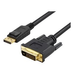 BluPeak 3m DisplayPort Male to DVI Male Cable-Sold by carton QTY 20 units
