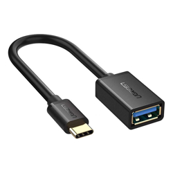 UGREEN USB Type-C Male to USB 3.0 Type A Female OTG Cable 15cm Black 30701