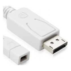 HIGH Quality 2M Display Port Male to Mini Display Port Female Cable White