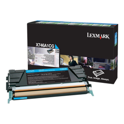 Lexmark LMX746A1CG X746A1CG Return Program Cyan Toner (7K) GENUINE
