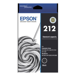 Epson 212 Std Black Ink XP-4100 XP-3105 XP-3100 XP-2100 WF-2850 WF-2830 WF-2810