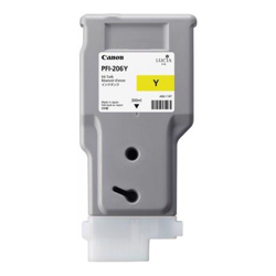 Canon PFI-206Y LUCIA EX Yellow Ink for IPF6400 6450 300ML