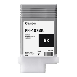 Canon PFI-107BK Black Ink 130ML