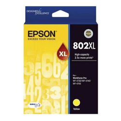 Epson 802XL Yellow Ink DURABrite WF-4720 WF-4740 WF-4745