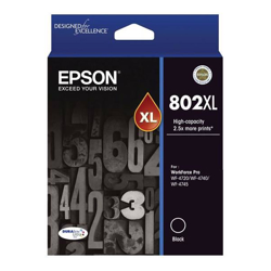 Epson 802XL Black Ink DURABrite WF-4720 WF-4740 WF-4745