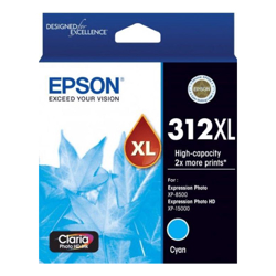 Epson 312XL Light Cyan Ink Claria Photo HD XP-8500