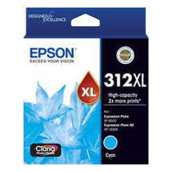 Epson 312XL Cyan Ink Claria Photo HD XP-8500 XP-15000