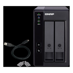 Qnap TR-002 Bay DAS (No Disk) Hardware RAID Expansion for Qnap NAS Win Mac Linux Device