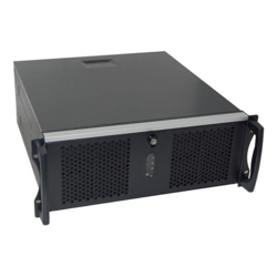 Chenbro RM42300 Black 4U Rackmount Case No PSU 2x USB 2.0 External 3x 5.25 Internal 4x 3.5  1x Slim ODD Slot 1x 120mm Fan