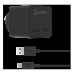 Griffin PowerBlock Dual Port with Lightning cable