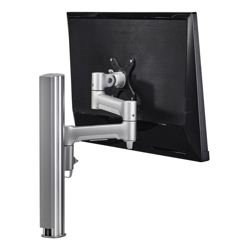 Atdec AWM Single Monitor arm solution 460mm articulating arm 400mm Post bolt Silver