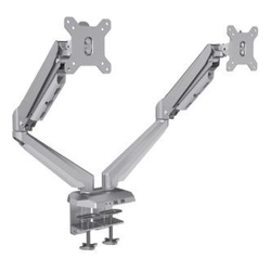 StarTech Desk Mount Dual Monitor Arm with USB &amp;amp;amp; Audio Desk Clamp VESA Mount for up to 32 inch Displays 2x USB 2x 3.5mm audio Ergonomic Full Motion Dual M