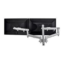 Atdec AWM Dual Monitor arm solution dynamic arms 400mm Post Grommet Clamp Silver