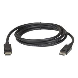 Aten 4.6m DisplayPort Cable supports up to 4K (3840 x 2160 @ 60Hz) DP 1.2 High Bit Rate 3 (HBR3) bandwidth of 21.6 Gbps