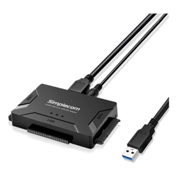 Simplecom SA492 USB 3.0 to 2.5&amp;amp;quot; 3.5&amp;amp;quot; 5.25&amp;amp;quot; SATA IDE Adapter with Power Supply