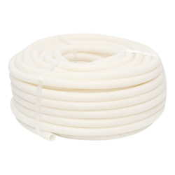 4Cabling 4C | 25mm Corrugated Conduit Medium Duty White 25 meter/roll
