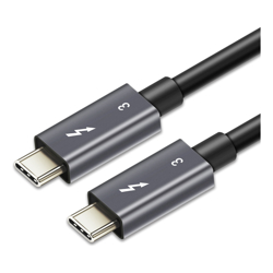 Astrotek Thunderbolt 3 USB Type-C to USB Type-C 3.1 Adapter Charger Cable 0.7m Male to Male with Mini Coax wire support 40Gbps passive chipset