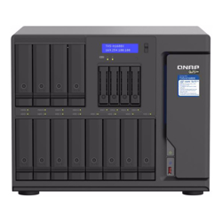 Qnap TVS-h1688X-W1250-32G 16 Bay NAS Intel Xeon W-1250 6-core 3.3 GHz 32GB ECC DDR4 Hot-swappable 2xM.2 4x2.5GbE 2 x10GBASE-T 3 xPCIe 3xUSB3.2 3yr