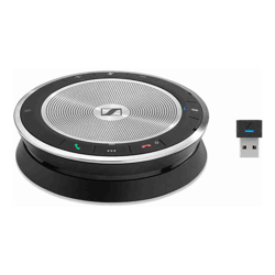 Sennheiser EPOS l Sennheiser Bluetooth speakerphone for up to 8 people USB-C and USB-A connectivity plus Bluetooth. Voice activation compatible. BTD USB dongle