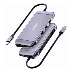 mbeat  Elite X11 Dual HDMI USB-C Multifunction Docking Station (4K MST HDMI x 2 USB-C PD USB 3.0 x 3  SD TF) Ideal for Notebook/Laptop