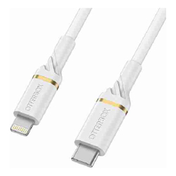 OtterBox Lightning To USB-C 1 Meter Fast Charge MFi / USB PD Cable  Cloud Dust White