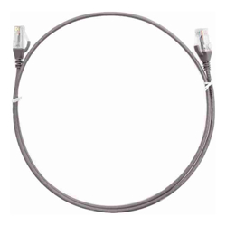 8Ware Cat6 Ultra Thin Slim Cable 15m Grey Color Premium RJ45 Ethernet Network LAN UTP Patch Cord 26AWG for Data Only not PoE
