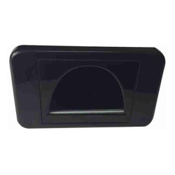 4Cabling Bullnose Reverse Wall Plate: Black