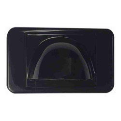 4Cabling Bullnose Wall Plate: Black