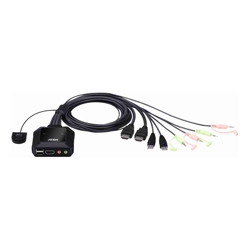 Aten 2 PORT USB 4K @60HZ HDMI CABLE KVM SWITCH 2YR