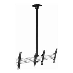 Atdec 2x1 ceiling menu board mount (1.25m rail 1.5m pole) tilting angle. Max load per display: 25kg