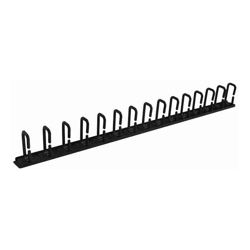 4Cabling 1RU Vertical Cable Management Rail. 15 Rings. Pack of 2