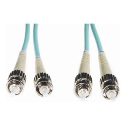 4Cabling 10m ST-ST OM4 Multimode Fibre Optic Cable: Aqua