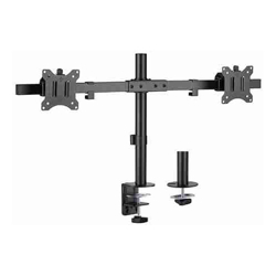 Brateck Pole Mount Dual-Screen Monitor Mount Fit Most 17&amp;amp;quot;-32&amp;amp;quot; Monitors Up to 9kg per screen VESA 75x75/100x100