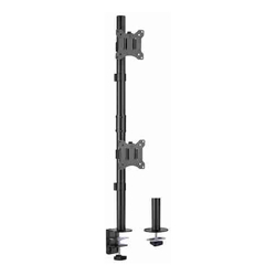 Brateck Vertical Pole Mount Dual-Screen Monitor Mount Fit Most 17&amp;amp;quot;-32&amp;amp;quot; Monitors Up to 9kg per screen VESA 75x75/100x100