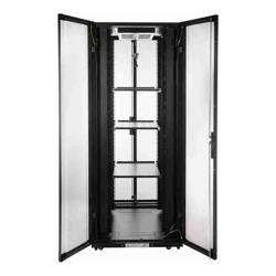 4Cabling 42RU 800mm Wide x 800mm Deep Server Rack with Bi-Fold Mesh Doors