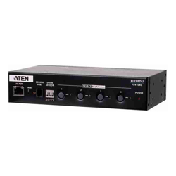 Aten 4 Port 1U 10A Smart PDU with outlet control 4xC13 Outlets 100 240 VAC Two-level password security Remote authentication support: RADIUS