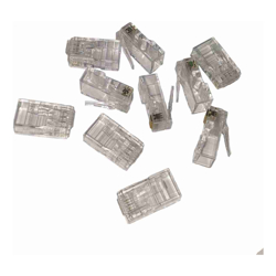 4Cabling Cat 6 8 Position RJ45 One-Piece Modular Crimp Plug | Solid | 10 Pack