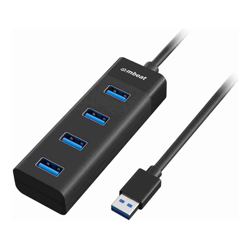 mbeat 4-Port USB 3.0 Hub Black