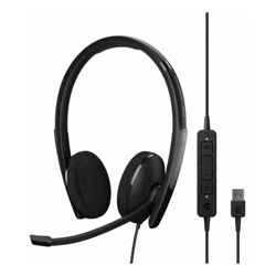 Sennheiser EPOS | Sennheiser ADAPT 160T USB II On-ear double-sided USB-A headset with in-line call control and foam earpads. Certified for Microsoft Teams