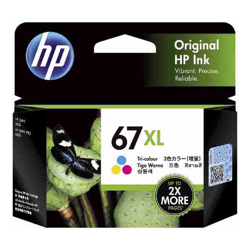 HP 67XL Tri-color Original Ink Cartridge