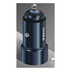 Kivee UT202 car charger with Dual USB 2.4 A Dark Blue