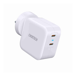 Choetech PD6009 40W Dual Fast USB C Charger 2-Port 20W PD 3.0 With Foldable Plug