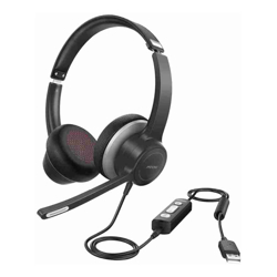 Mpower BH328A Computer Headset with Microphone USB + 3.5mm Audio Plug 