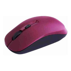 CLiPtec SMOOTH MAX 1600DPI 2.4GHZ WIRELESS Optical MOUSE Maroon