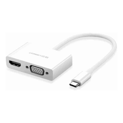 UGREEN 30843 Type-C to HDMI VGA Converter White