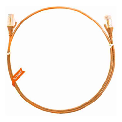 4Cabling 0.25m Cat 6 Ultra Thin LSZH Pack of 50 Ethernet Network Cable. Orange