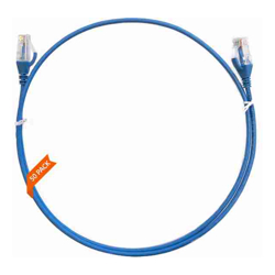 4Cabling 0.75m Cat 6 Ultra Thin LSZH Pack of 50 Ethernet Network Cable. Blue