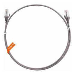 4Cabling 0.25m Cat 6 Ultra Thin LSZH Pack of 50 Ethernet Network Cable. Grey